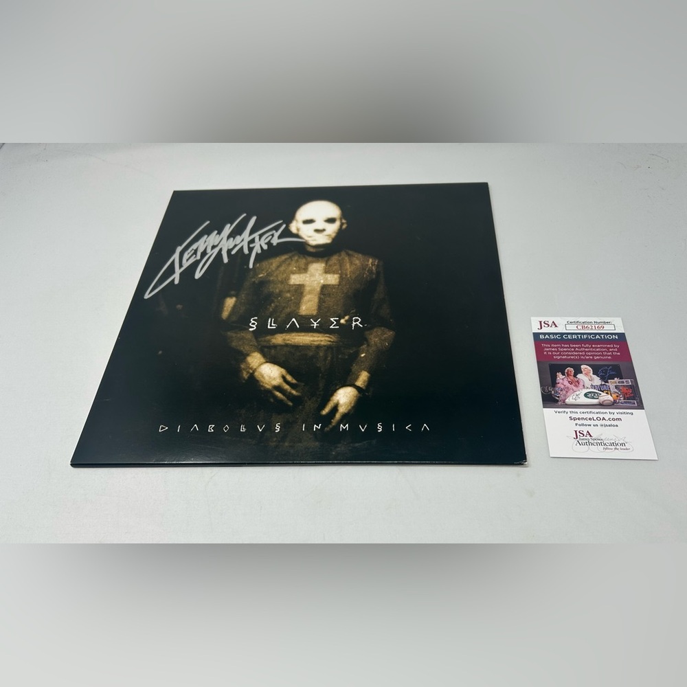 Kerry King signed Slayer Diabolus in Musica Album JSA COA